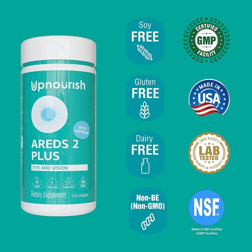 Imagen 3 de 9 de Vitaminas Premium Para Los Ojos Areds 2 Plus | 120 Softgels