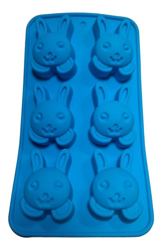 Molde De Conejos Conejitos En Silicona Pascua 