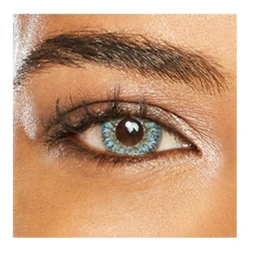 Lunare Lentes Contacto Color Trikolor Liquido 60ml Estuche Color Light Blue - Celeste Claro