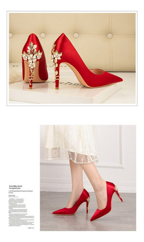 Zapatos De Boda De Tacón Alto Para Mujer
