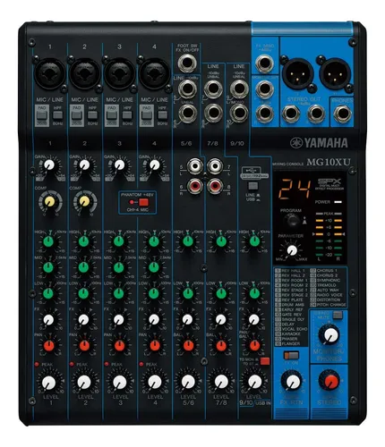 Consola Yamaha Mg10xu. Con Efectos. 10 Entradas (Usado)
