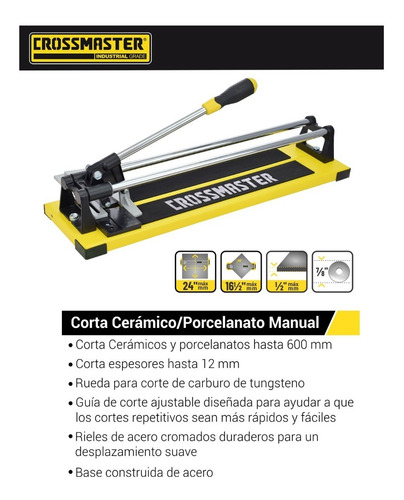 Corta Ceramico Porcelanato Manual 60 Cm Ct