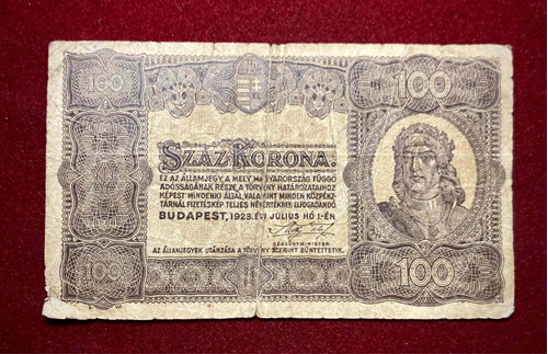 Billete 100 Koronas Hungria 1923 Pick 73 B