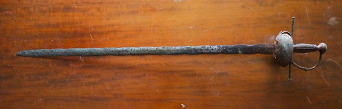 Imagen 4 de 9 de Antigua Espada Ropera Portuguesa Hoja Flamigera Siglo Xvii.