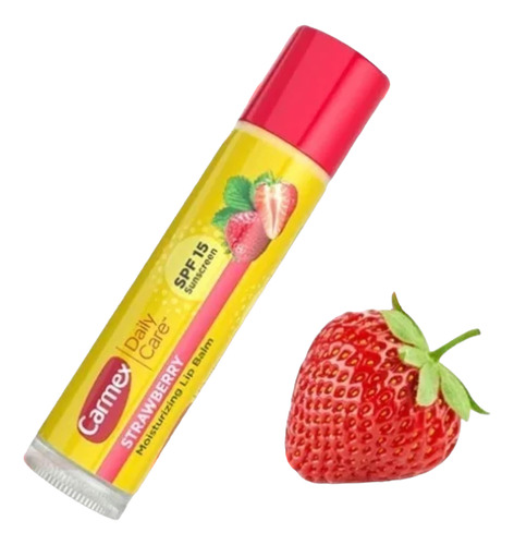 Carmex Lip Balm Daily Care Strawberry 4.25 Gr. Importado