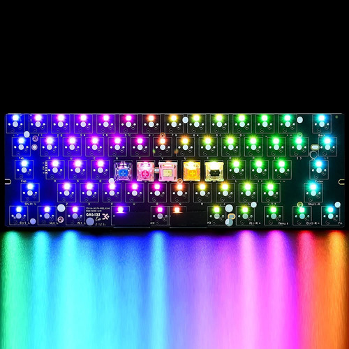 Gk61 Gk61x Pcb Plate Case 60 Teclado Personalizado Inte...