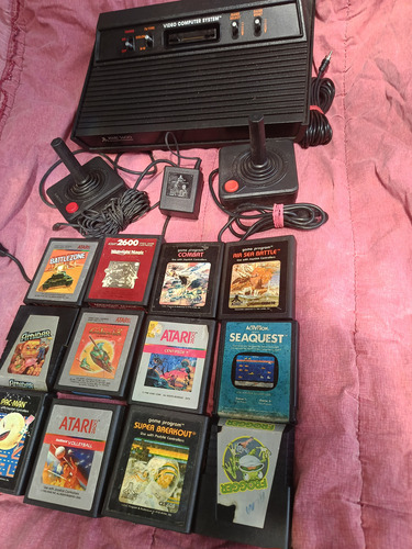 Atari 2600 Muchos Juegos, Al 100% Negro (Usado)