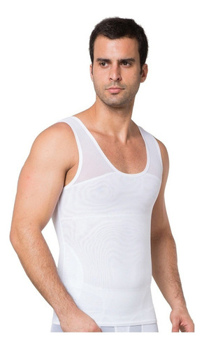 Camisa De Compresión Para Hombre Body Shaper Chaleco Adelgaz