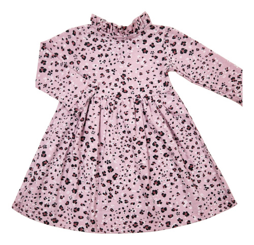 Vestido Manga Larga Antonia Mini Anima Bebe Print Iris