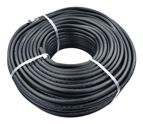 Cable Industrial Rudo 2x10 Awg Iusa 301748 Negro 100m