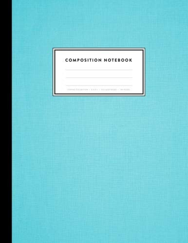 Composition Notebook  Canvas Collection, 85 X 11, College Ru