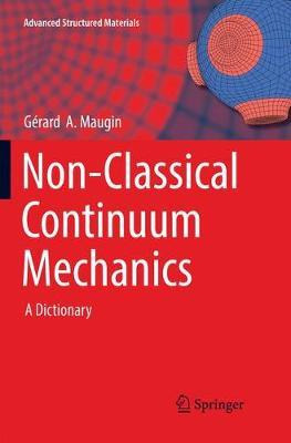 Libro Non-classical Continuum Mechanics - Gerard  A. Maugin