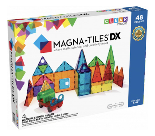 Magna-tiles Set Colores Claros 48 Piezas Bloques Magneticos