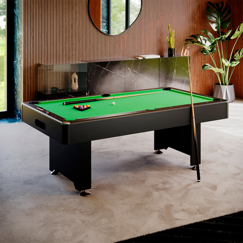 Mesa Billar Convertible Con Comedor Pool Americano De Lujo