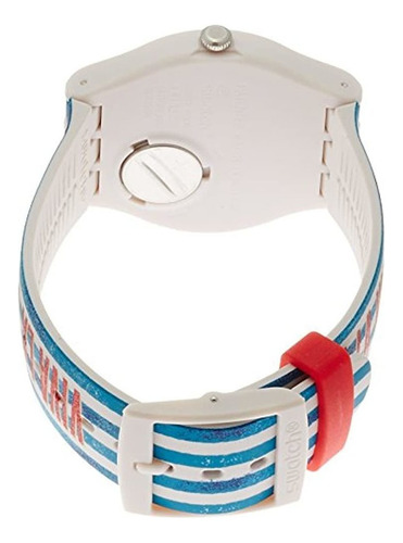 Swatch Anavah Suot101 Reloj De Moda De Cuarzo Suizo De Goma
