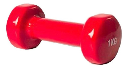 Imagen 1 de 7 de Mancuerna Recubierta En Goma. 1k. Gimnasio Rehabilitacion