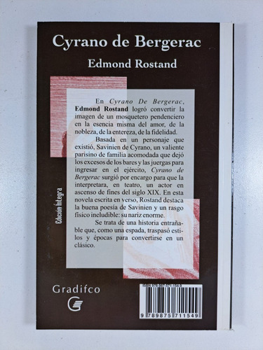 Cyrano De Bergerac - Edmond Rostand - Libro Nuevo