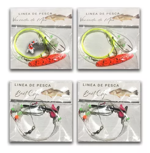 Linea Ideal Lisa 3 Boyas 5 Anzuelos Armada Pesca Rio Mar, anzuelos de pesca  mar 