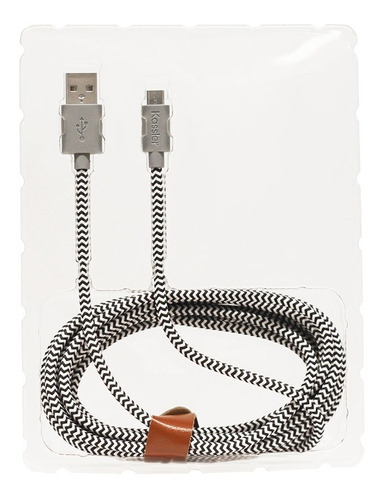Cable Compatible Con iPhone (tpe) Cordón 1 Metro Kassler Color Blanco