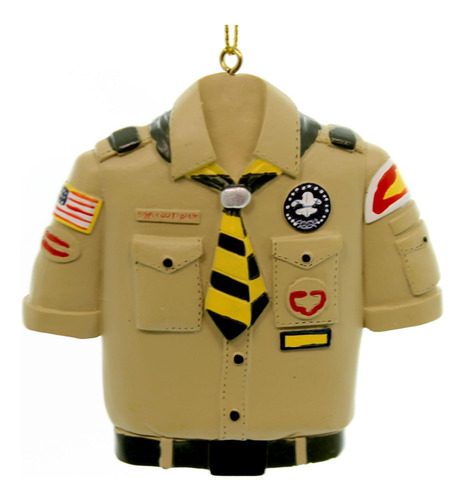 Kurt Adler Boy Scout Scout Tan Camisa De Navidad Adorno