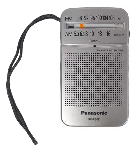 Radio Bolsillo Panasonic Rf-p50d Am/fm Parlante 2aa Color Gris Warranty De  Fábrica: 6 Meses