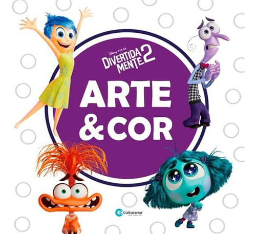 Kit De Livros Disney 2 Vol: Divertidamente Emoções No Comando (10 Miniaturas) + Divertidamente 2 - Arte & Cor