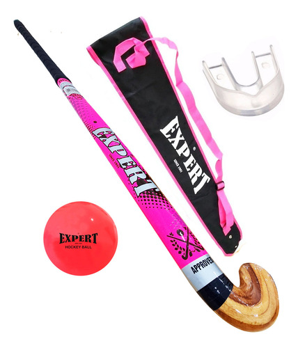 Palo Hockey Expert Platinum Fibra + Bolso+ Bocha+ Acc El Rey