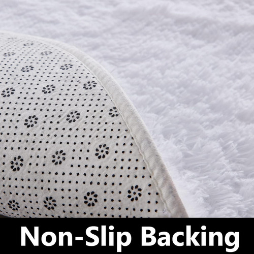 Alfombra Circular Fuzfing, Microfiber Antideslizante As Ab