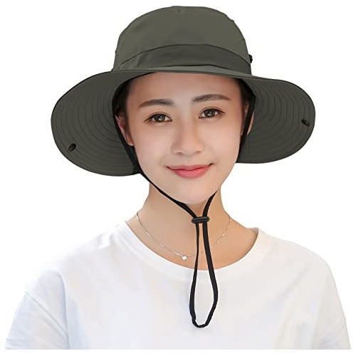 Sombrero De Cola De Caballo Ala Ancha Plegable Para Mujer