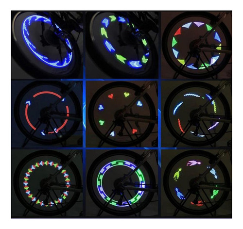 2 Luces Impermeables De La Llanta De La Bicicleta De 14 Led