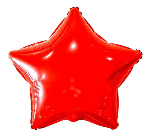 Balão 20 Polegadas Estrela Metalizada Mundo Bizarro 1und Cor Vermelho