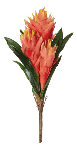 Casi Natural 16 Pulgadas. Flor Artificial De Bromelia Doble