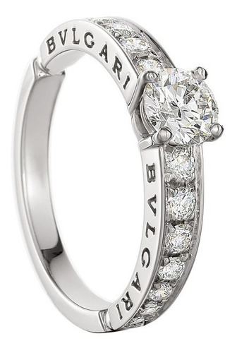 Anillo Compromiso Bvl Oro Blanco 10k Autentico Pareja Boda