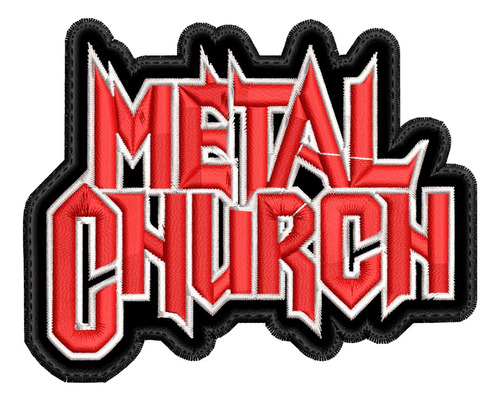 Parche Bordado Metal Church 9.3x7.5cm. Metal/rockrb