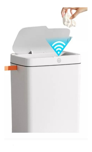 Tacho De Basura Smart A Pilas Blanco Envío Gratis