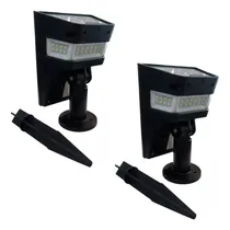 Comprar Pack X2 Estaca Led Luz Solar Fria Jardín Exterior Candela