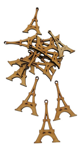 Silueta Torre Eiffel París Mdf 5cm Paquete De 25 Piezas