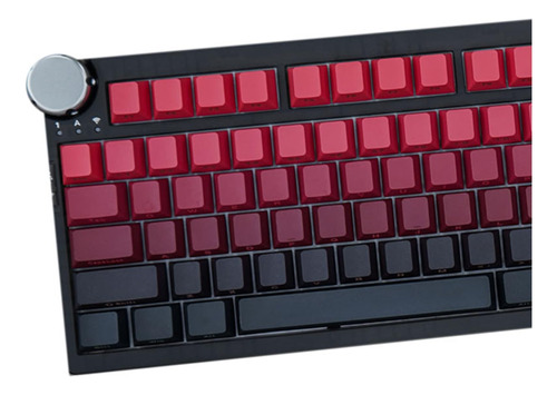 139 Cayos De Teclado De Gradiente Rojo Y Negro Impresion De 