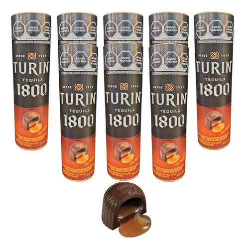 Chocolate Semiamargo 5 Tubo 180g Tequila 1800 Reposado Turin