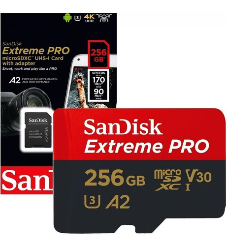 Tarjeta de memoria SanDisk SDSQXCZ-256G-GN6MA Extreme Pro 256GB