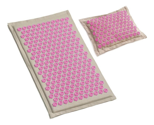 Yoga Mat Acupuntura Colchoneta + Almohadon Masaje Acupresión