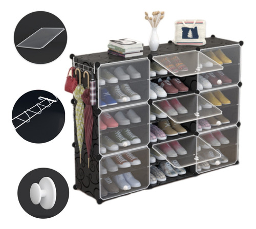 Zapatera Organizador Estante Zapatos Cajas Plastico Armables