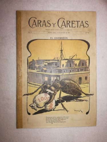 Vintage Revista Caras Y Caretas Nº  106 Del Año 1900