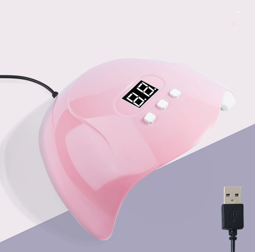 Lámpara Para Uñas 54w Led Uv Digital Display Temporizador