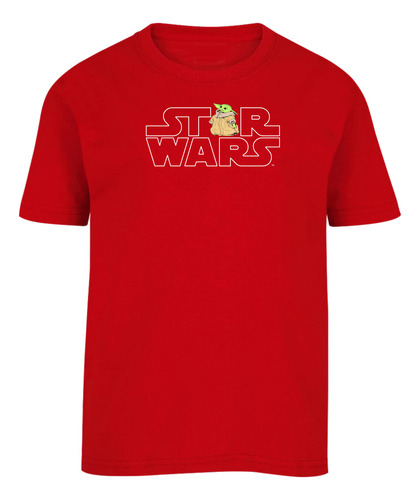 Star Wars Playera Infantil Grogu Logo Star Wars Oficial