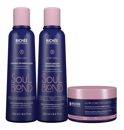 Richée Soul Blond Kit Completo Desamarelador Loiro