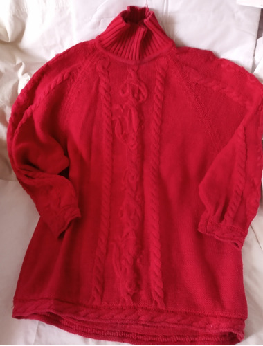 Sweter Dama Tejido Rojo