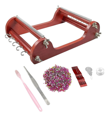 Kits De Telar De Cuentas De Madera, Accesorios Con Hilo,