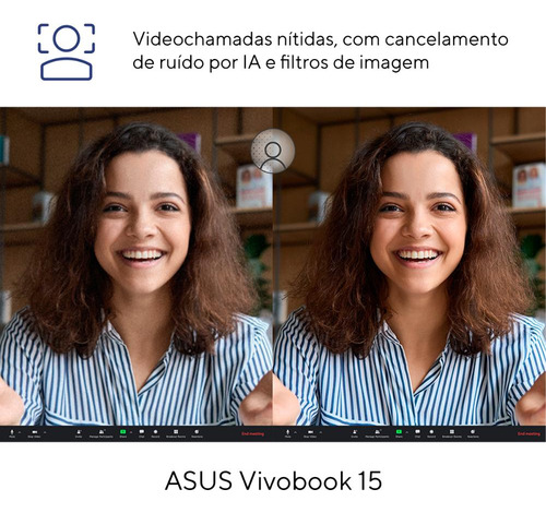 Notebook ASUS Vivobook 15 X1504VA Intel Core i5 1334U 16Gb Ram 1TB SSD Linux KeepOS Intel Iris Xe Tela 15,6" LED FHD Silver NJ2247