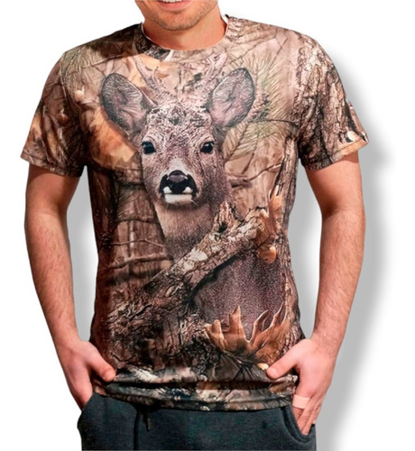  Polera Camuflada Hunter Moose - Ap51